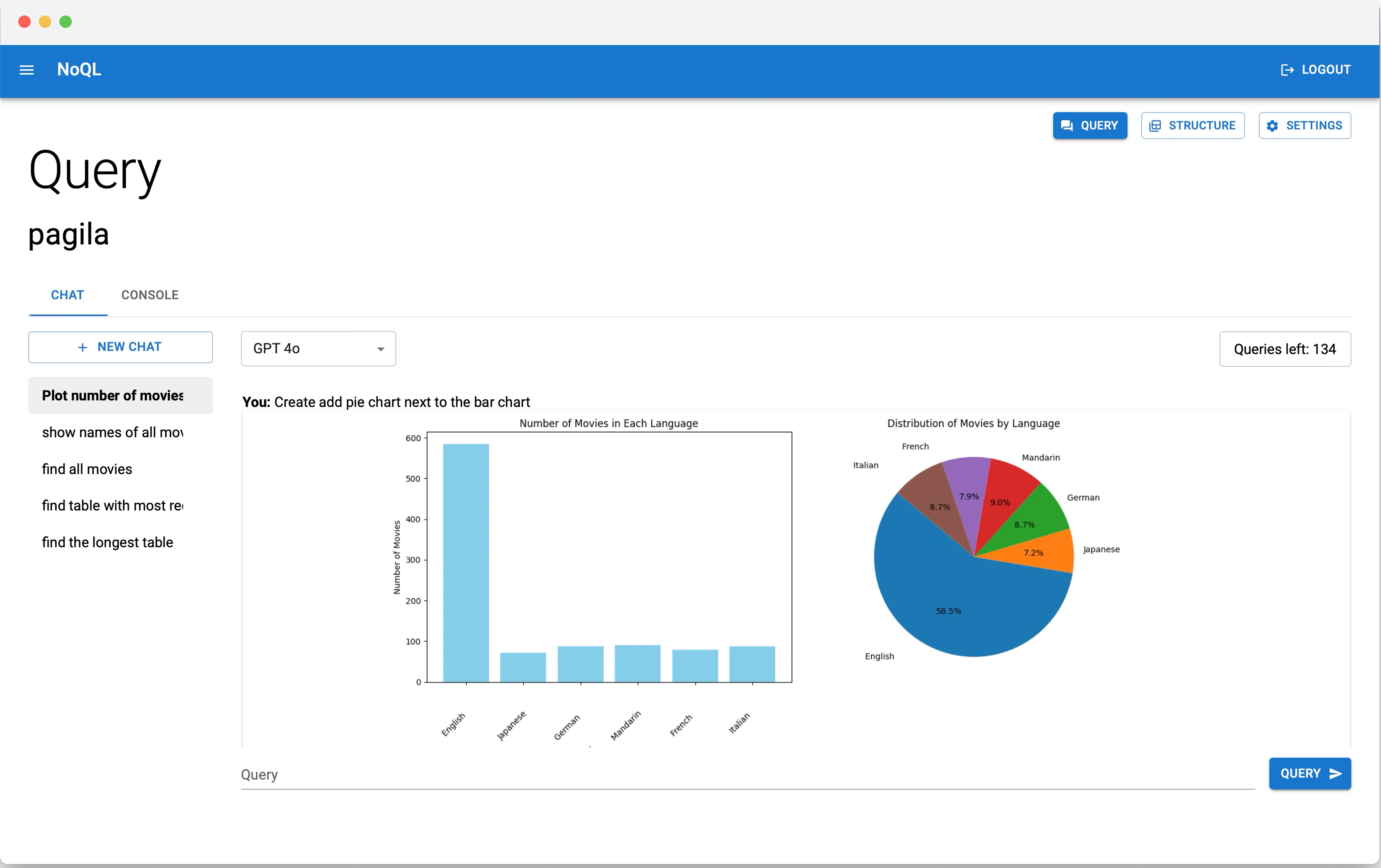NoQL desktop screenshot